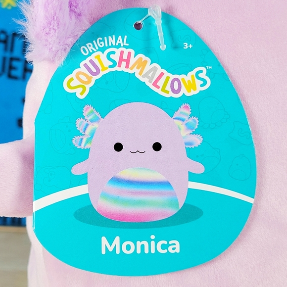 Squishmallow Monica the Axolotl 7" UltraSoft Stuffed Sealife Squad Toy Plush NWT - Picture 5 of 6